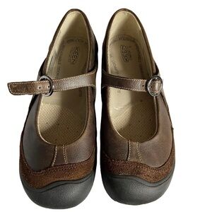Keen Presidio brown suede Mary Jane Comfort Fit Shoes size 38 EU Size 7.5 US